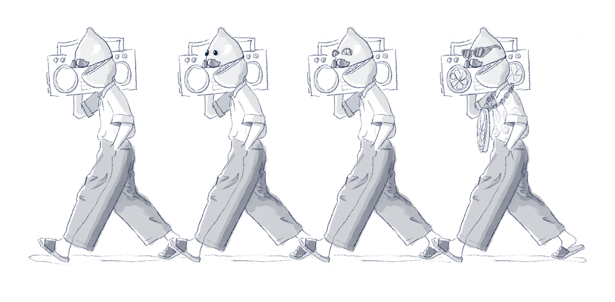 Initial scribbles and concepts